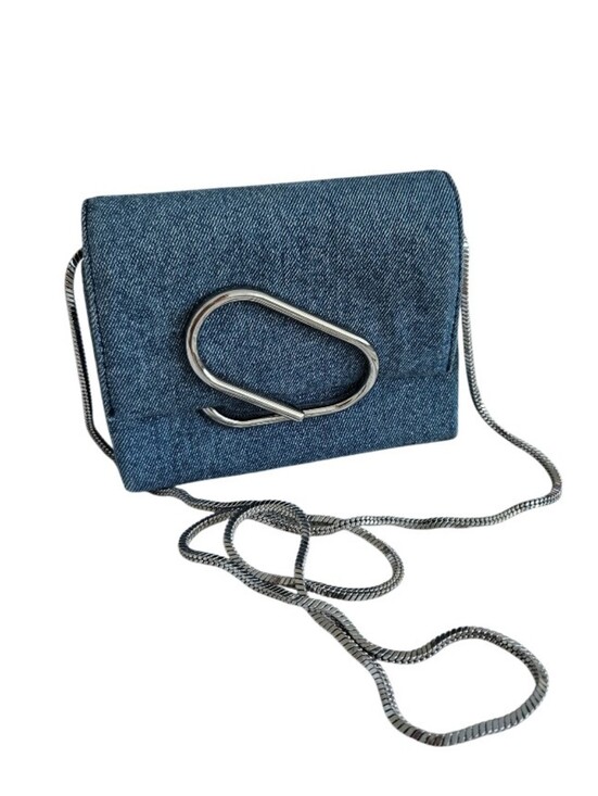 3.1 Phillip Lim Handbags - 3.1 Fhillip Lim Denim Mini  Crossbody Bag with Silver Chain